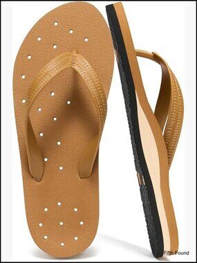 Quick-Dry Shower Flip Flops with Arch Support, Non-Slip Sandals for Pool & Beach